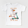 Silly Goose On The Loose Shirt - Funny Kids Tee by Madi Moosh