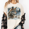 Retro Wolf Howling At The Moon Wilderness Shirt - Printed On Comfort Colors by Madi Moosh