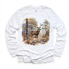 Retro Deer Watercolor Nature Scene Buck Shirt - Kids Tee by Madi Moosh