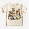 Retro Squirrel Watercolor Nature Scene Spring Shirt - Kids Tee by Madi Moosh