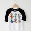 Cute Retro Robot Shirt - Kids Robot Shirt by Madi Moosh