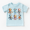 Cute Retro Robot Shirt - Kids Robot Shirt by Madi Moosh