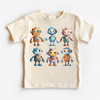 Cute Retro Robot Shirt - Kids Robot Shirt by Madi Moosh