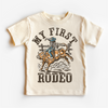 My First Rodeo Birthday Shirt - Kids Western Shirt by Madi Moosh