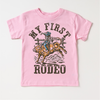 My First Rodeo Birthday Shirt - Kids Western Shirt by Madi Moosh