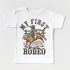 My First Rodeo Birthday Shirt - Kids Western Shirt by Madi Moosh