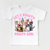 Let's Pawty Pawty Girl Cat Birthday Shirt - Kids Cat Tee by Madi Moosh