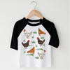Cute Retro Chicken Farm Shirt - Chicken Tee by Madi Moosh