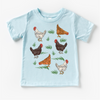 Cute Retro Chicken Farm Shirt - Chicken Tee by Madi Moosh