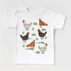 Cute Retro Chicken Farm Shirt - Chicken Tee by Madi Moosh