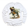 Retro T-REX Dinosaur Shirt - Dinosaur T-Rex Tee by Madi Moosh