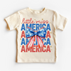 Little Miss America 4th Of July Shirt - Independence Day Tee by Madi Moosh