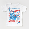 She Loves Jesus And America Too 4th Of July Shirt - Independence Day Tee by Madi Moosh