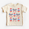 Ice Cream And Bows July 4th Shirt - Independence Day Tee by Madi Moosh