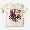 American Dude Retro Skate July 4th Shirt - Independence Day Tee by Madi Moosh