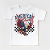 American Dude Retro Skate July 4th Shirt - Independence Day Tee by Madi Moosh