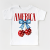 America Cherry July 4th Shirt - Independence Day Tee by Madi Moosh
