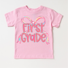 Girls 1st Grade Bow Back To School Shirt - First Day Of School Tee by Madi Moosh
