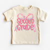 Girls 1st Grade Bow Back To School Shirt - First Day Of School Tee by Madi Moosh