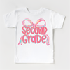 Girls 1st Grade Bow Back To School Shirt - First Day Of School Tee by Madi Moosh