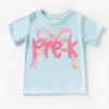 Girls Pre-K Bow Back To School Shirt - First Day Of School Tee by Madi Moosh