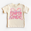 Girls Fourth Bow Back To School Shirt - First Day Of School Tee by Madi Moosh