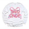 Girls 3rd Grade Bow Back To School Shirt - First Day Of School Tee by Madi Moosh