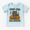 Feral Girl Halloween Shirt - Halloween Raccoon Tee by Madi Moosh