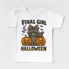 Feral Girl Halloween Shirt - Halloween Raccoon Tee by Madi Moosh