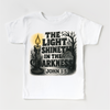 The Light Shineth In The Darkness Shirt - Christian Tee MZ26 by Madi Moosh