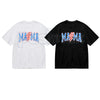 Mama Checkered Lightning Bolt T-Shirt – Retro Rocker Mom Graphic Tee