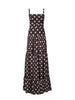 MARANTA DRESS IN MAROON POLKA DOTS by No Pise La Grama Web