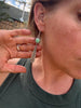 Australian Variscite Feather Earrings | Sterling Silver Dangle Earrings | Handmade in Durango Colorado by mend metalworks