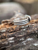 Turquoise Ring Size 9 | Sterling Silver Pattern Wire Band Ring | Handmade in Durango Colorado by mend metalworks