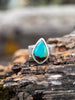 Hubei Turquoise Teardrop Ring | Size 6.5 by mend metalworks