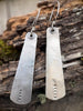 Sterling Silver Tapered Dangle Earrings | Longevity Northbound by mend metalworks