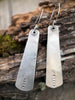 Sterling Silver Tapered Dangle Earrings | Longevity Northbound by mend metalworks