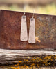Sterling Silver Tapered Earrings | Longevity Celestial by mend metalworks