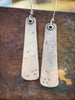 Sterling Silver Tapered Earrings | Longevity Celestial by mend metalworks