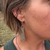 Sterling Silver Tapered Earrings | Longevity Celestial by mend metalworks
