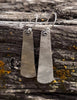 Sterling Silver Tapered Earrings | Longevity Rustic by mend metalworks