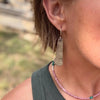 Sterling Silver Tapered Earrings | Longevity Rustic by mend metalworks