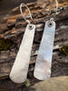 Sterling Silver Tapered Earrings | Longevity Rustic by mend metalworks