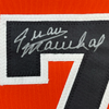 Framed Autographed/Signed Juan Marichal 35x39 San Francisco Orange Baseball Jersey JSA COA