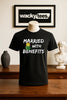 Married With Benefits Upside Down Pineapple Swingers Funny Adult Humor Graphic Tee Shirt by MyWackyTees