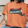 Massachusetts State Vintage Shirt by EnjoyMyDesign LLC