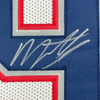 Framed Autographed/Signed Matthew Judon 35x39 New England White Football Jersey JSA COA
