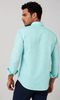 Mauro Long Sleeve Check Tech Shirt - Emerald by Buki
