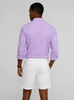 Mauro Long Sleeve Check Tech Shirt - Lavender by Buki