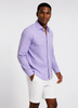 Mauro Long Sleeve Check Tech Shirt - Lavender by Buki